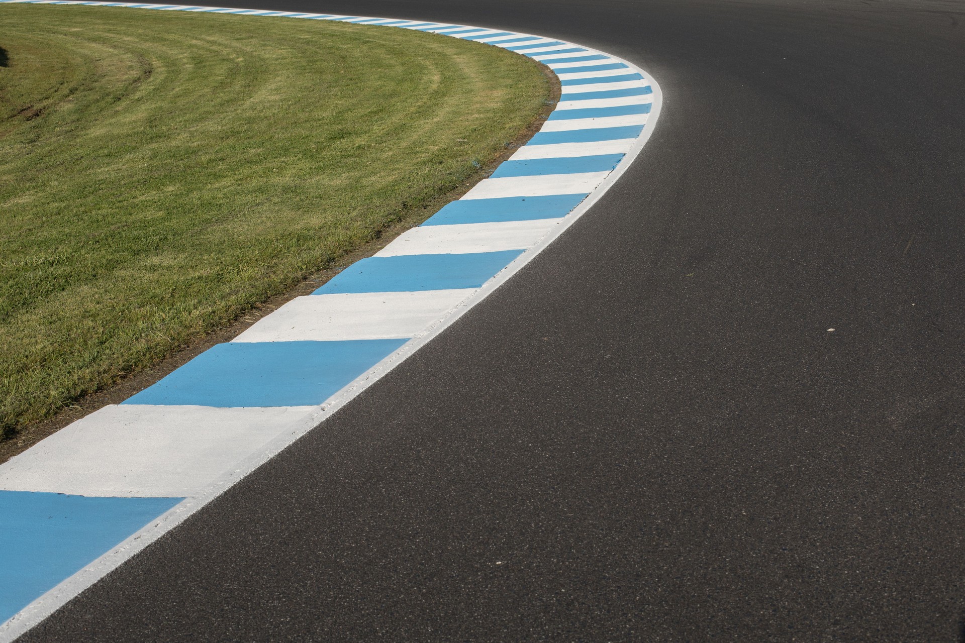 Corner of a race track